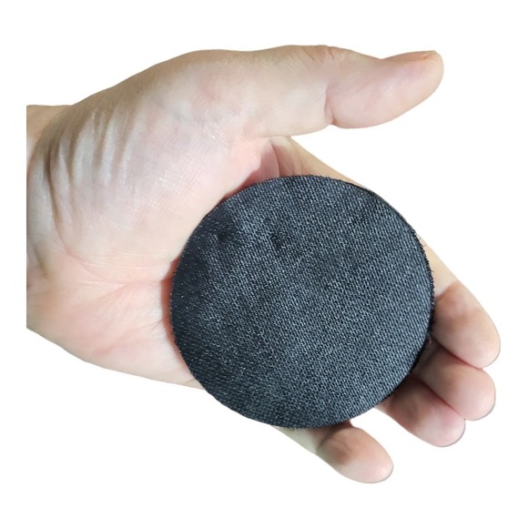 Classic Design Round Smiley Face Patch Detachable for Washing - Picture 2 of 3